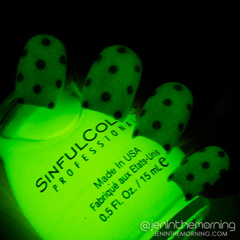 sinful colors glow in the dark nail polish